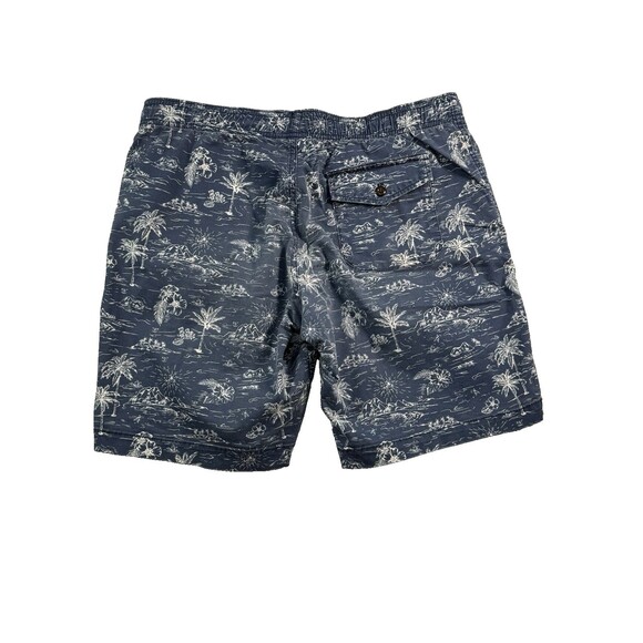 Gap Twill Jogger Shorts Men's M Elastic Waistband Drawstring Tropical Hawaiian - Picture 2 of 9